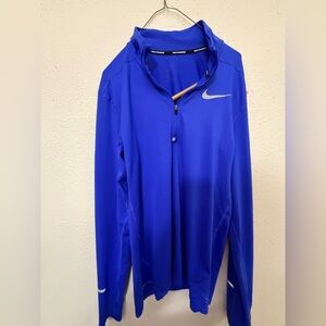 Nike Women's Royal Blue Zip-Up Sweatshirt